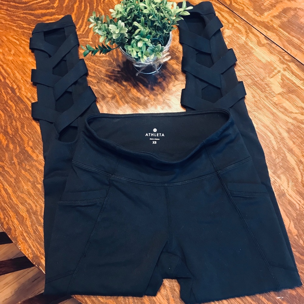 Athleta High Rise Cut Out Chaturanga Tight XS